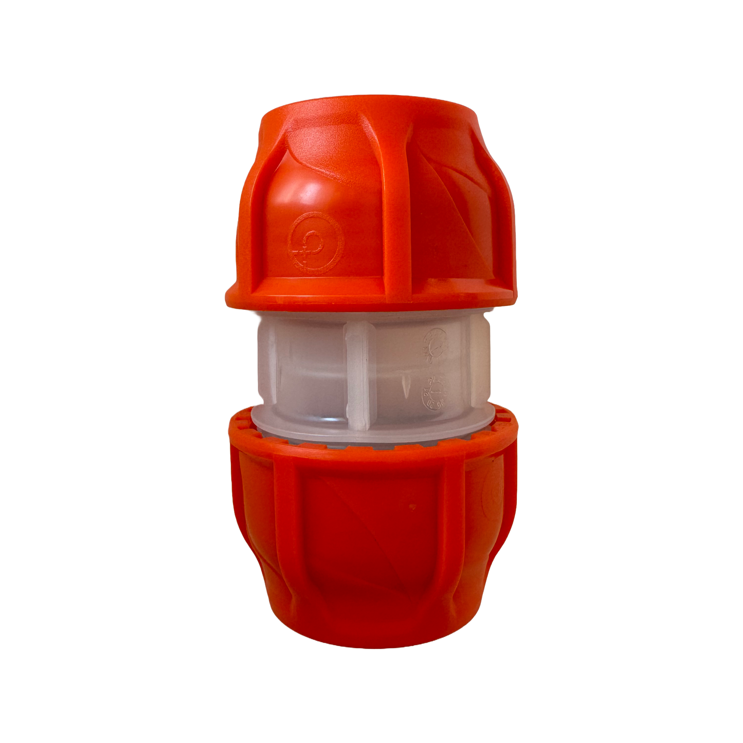 HDPE Orange Couplers Clear-Lock