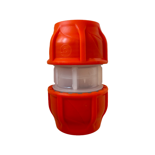 HDPE Orange Couplers Clear-Lock